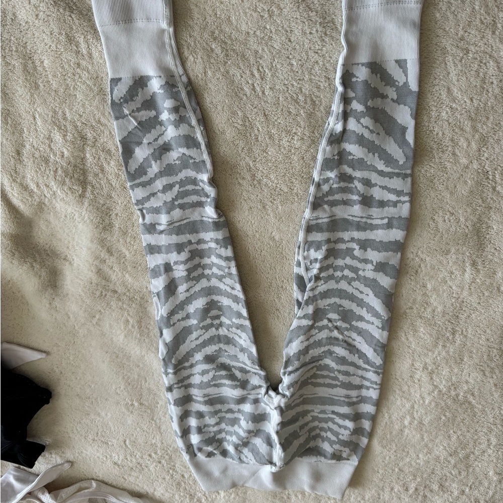 Bombshell Sportswear Gray Zebra Leggings